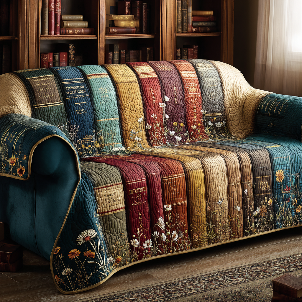 Quilted Sofa Cover Reading Corner – Non-Slip