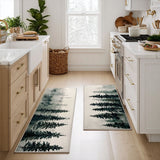 Non-slip kitchen rug with stream and nature NCU0DK11535