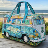Padded Travel Bag with Retro Travel Pattern NCU0PT8928