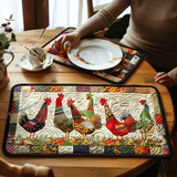 Quilted Placemat with Chicken NCU0VT02