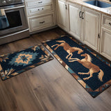 Kitchen Carpet Galloping Horses NCU0NT10845