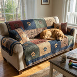 Quilted Sofa Cover in Country Style