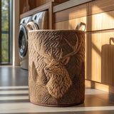 Quilted Laundry Basket — Deer