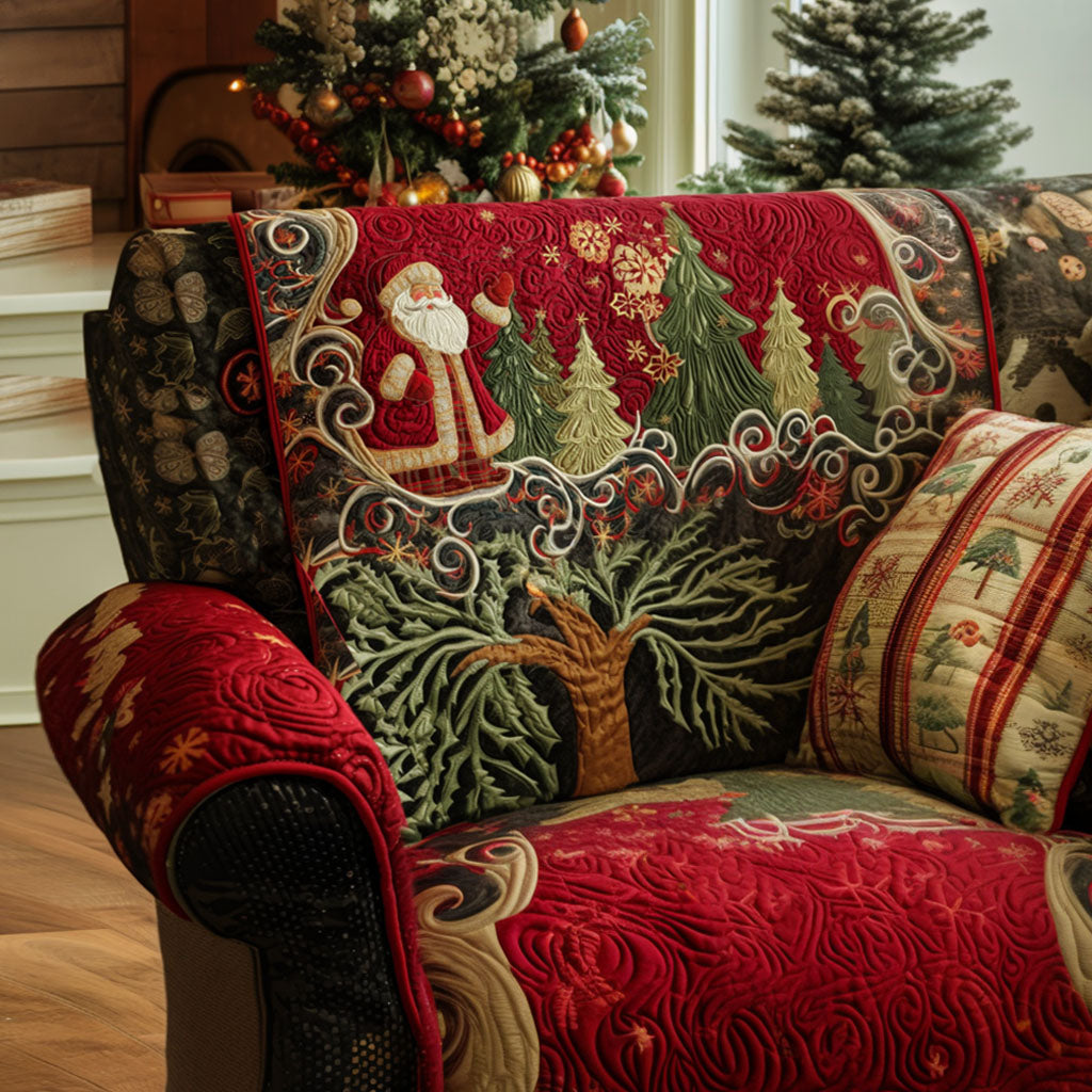 Quilted Sofa Cover Starry Festive Nights