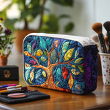 Quilted beauty case with symbolic tree NCU0DV7887