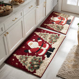 Non-slip Christmas Kitchen Mat with Santa NCU0DV8496