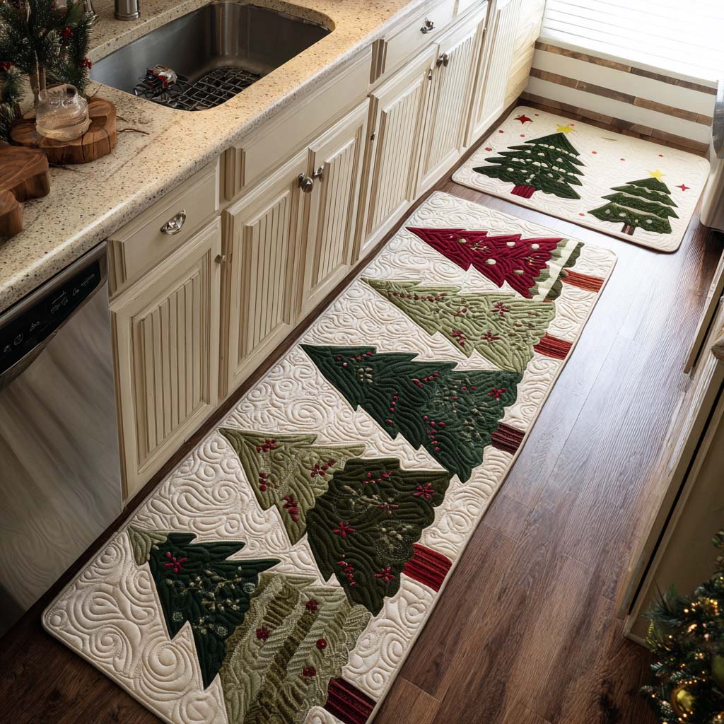 Classic Non-Slip Christmas Kitchen Mat NCU0VT323
