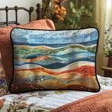 Quilted cushion cover in delicate marine tones NCU0PT7122