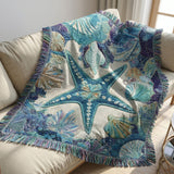 Woven Seashell Symphony Blanket NCU0PT11675