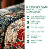 Quilted Sofa Cover Woodland at Dusk