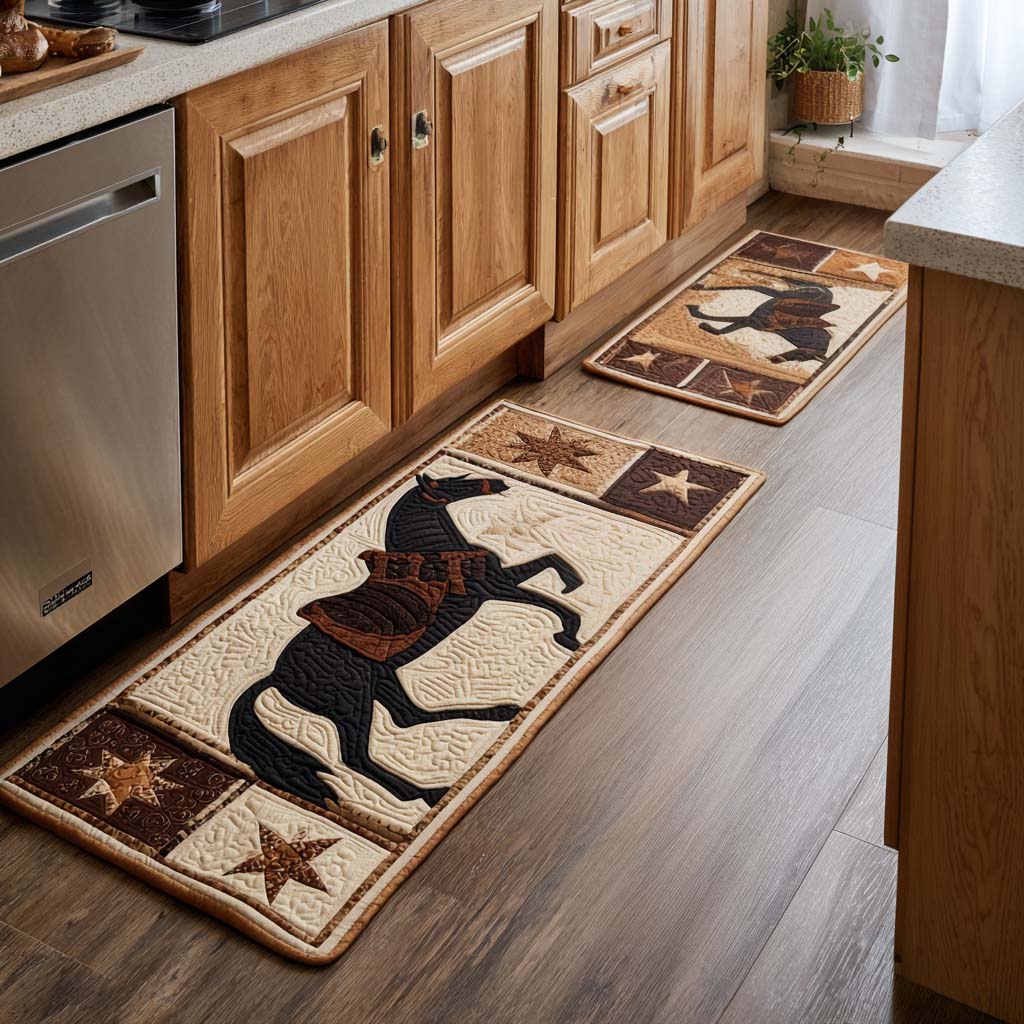 Non-slip kitchen rug with dreamcatcher pattern NCU0VT322