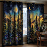 Quilted Forest Star Curtains NCU0NT11280