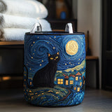 Quilted Cat-Shaped Laundry Basket NCU0QN041