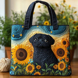 Sunny Pug Smile Tote Bag