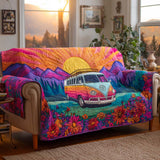 Quilted sofa cover in hippie style NCU0VT292