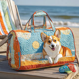 Quilted travel bag with solar pattern NCU0PT9365