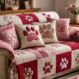 Quilted sofa cover with sweet prints NCU0NT11674
