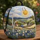 Sun & Countryside Daisy Field Quilted Backpack - Model TG09