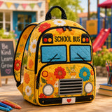 Quilted Yellow School Bus Backpack TP04