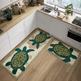 Non-slip kitchen rug with delicate shells NCU0PT10019
