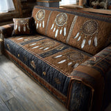Quilted sofa cover with night tribal pattern NCU0PT11210