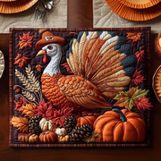 Quilted Placemats Blessing Turkey NCU0DV1194