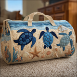 Quilted Shoulder Bag with Dreaming Turtle NCU0DK9811