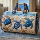 Quilted Shoulder Bag with Sea Turtle NCU0DK9812