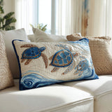 Quilted Cushion Cover with Sea Turtle NCU0PT8018