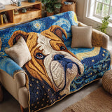 Bulldog Quilted Sofa Cover
