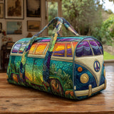 Quilted travel bag with vintage pattern NCU0PT8932