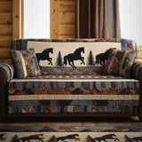 Quilted vintage style sofa cover NCU0NT10838