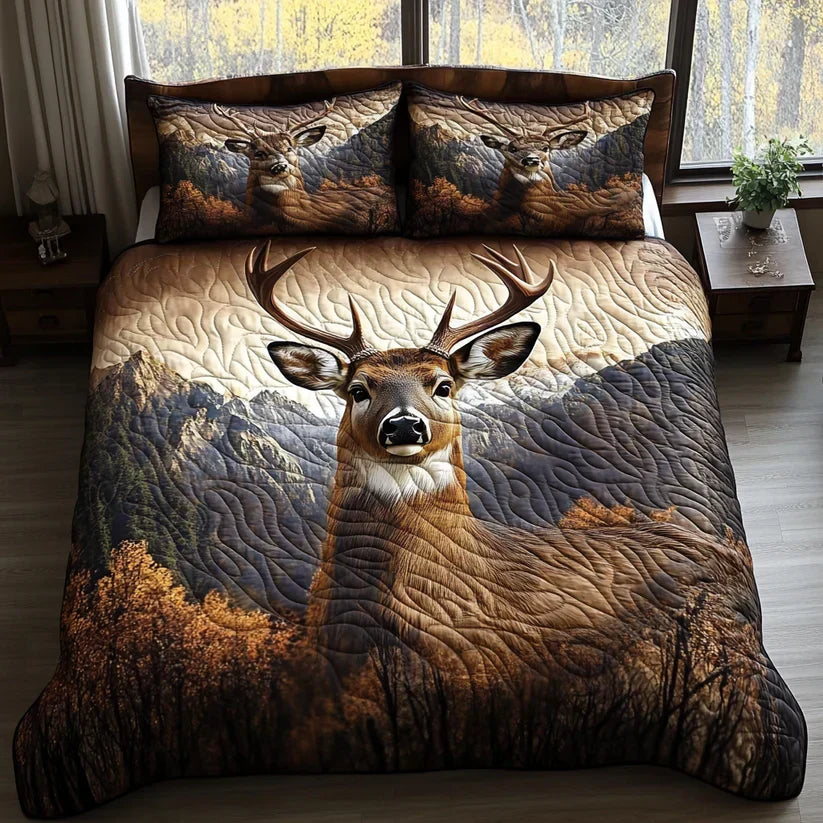 Quilted Cover Set - Woodland Animals
