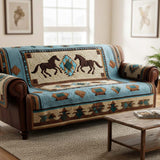 Quilted sofa cover with wild nature NCU0NT10654