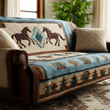 Quilted Sofa Cover Wild Harmony – for Living Room