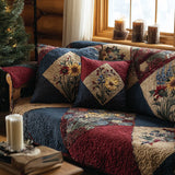 Quilted sofa cover with autumn harvest NCU0DV8577