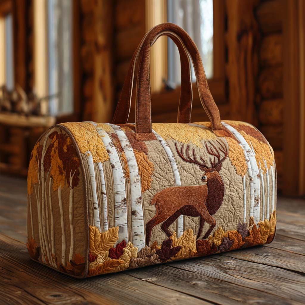 Quilted Travel Bag with Deer NCU0VT279