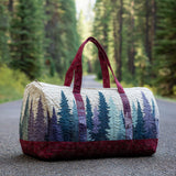 Quilted travel bag with winter landscape NCU0DV7501