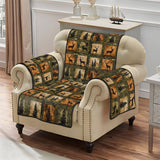 Quilted Sofa Cover Woodland Charm