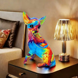 Chihuahua Table Lamp in Vibrant Resin