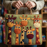 Giraffe Tower Padded Tote Bag