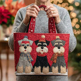 Women's Bag with Trio of Schnauzers – Two Sizes