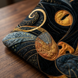 Quilted Bag - Mysterious Cat – Spacious and Lightweight