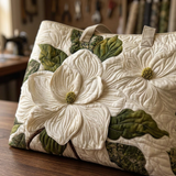 Elegant White Lily Women's Bag – Spacious and Lightweight