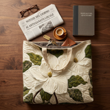 Elegant White Lily Women's Bag – Spacious and Lightweight