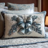 Quilted cushion cover with illuminated Christmas bell NCU0XD205